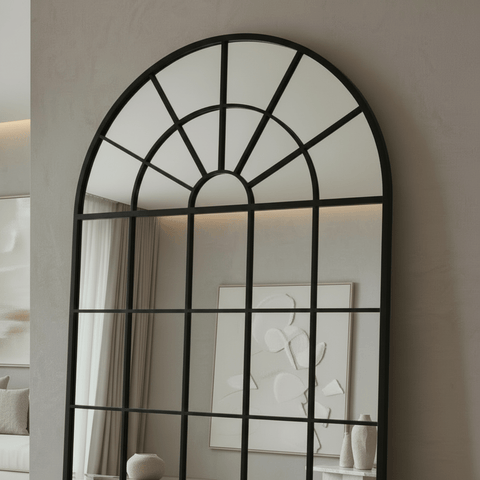 Louvre MirrorsBrittany Arch Grid MirrorMirror
