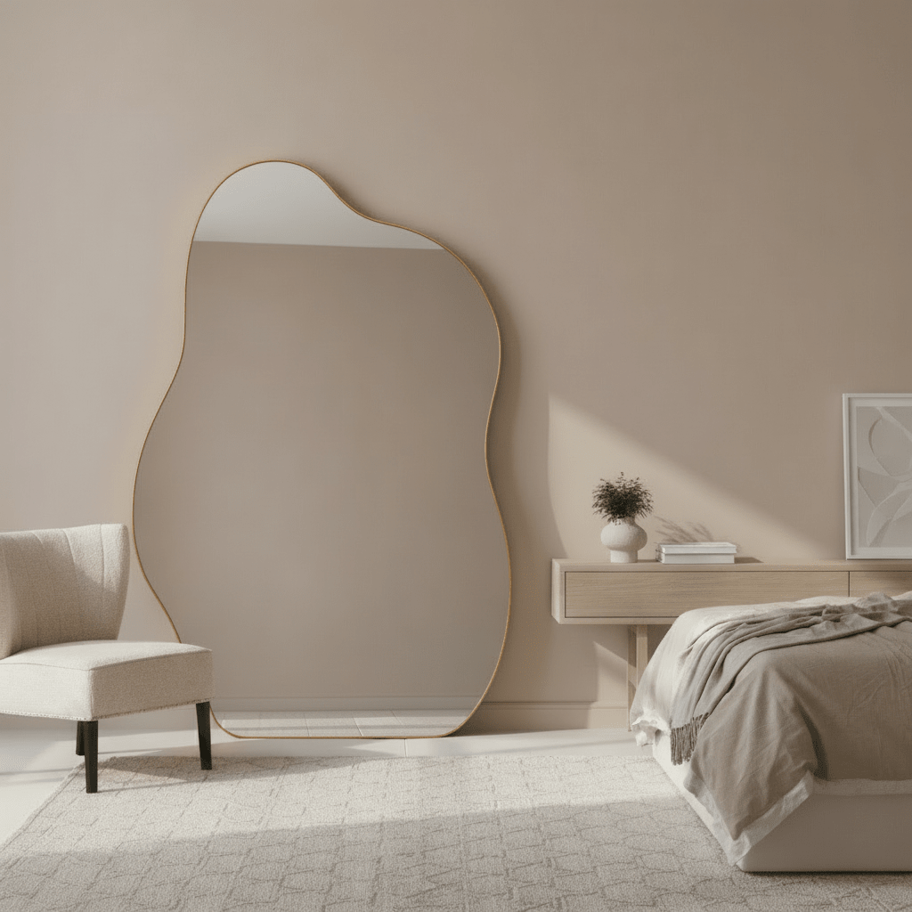 Colgate Mirror Margot Wave Mirror | Organic Iron Mirror | Louvre Mirrors